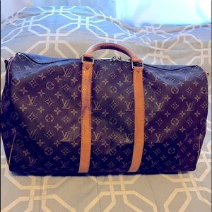 ✅SOLD✅ Louis Vuitton Monogram Keepall Bandouliere 50 Boston Bag